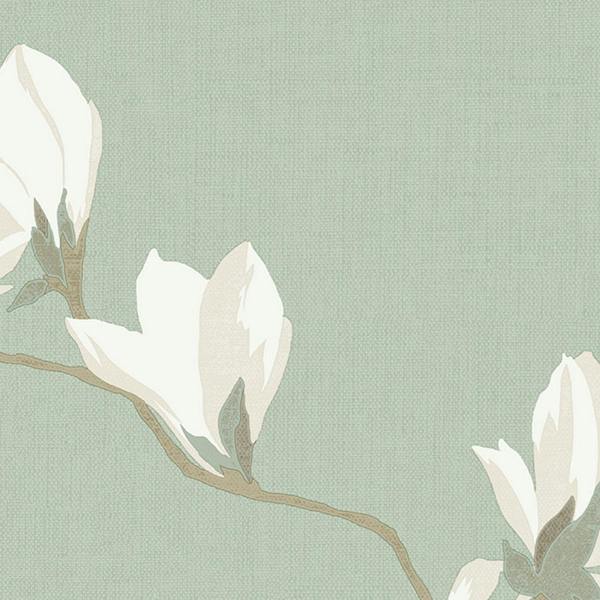 Laura Ashley Magnolia Grove Pale Eau De Nil wallpaper