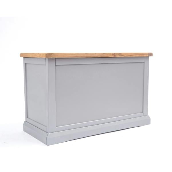 Rocca Grey Blanket Box Ottoman