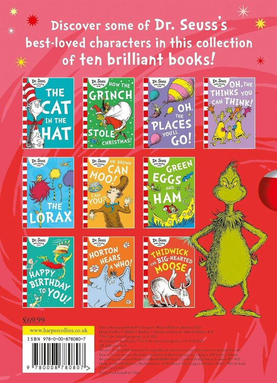 Dr. Seuss’s Splendid Stories Slipcase 10 Books Set