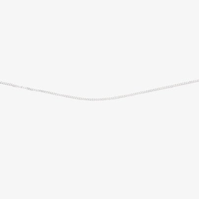 T. H. Baker Silver 18 Inch Diamond Cut Chain