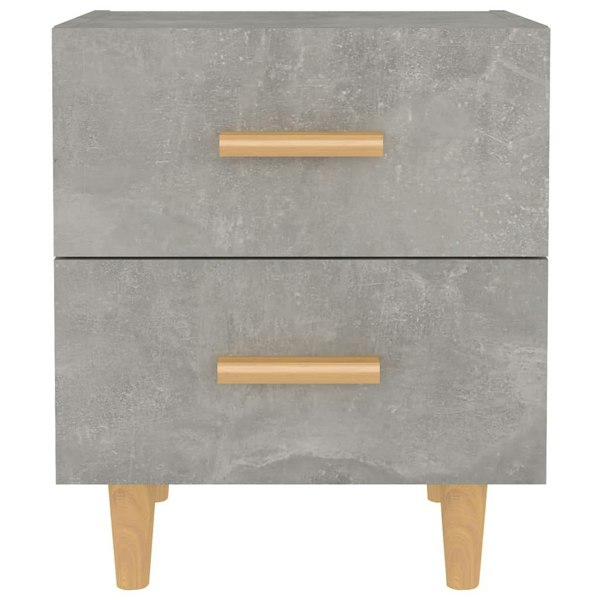 Berkfield Bed Cabinet Concrete Grey 40x35x47.5 cm