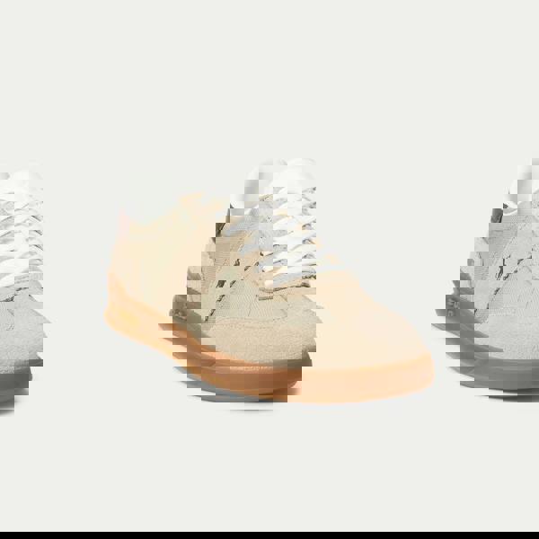 Polo Ralph Lauren Polo Ralph Lauren HRT AERA PP Mens Court Trainers Milkshake/Dark Brown