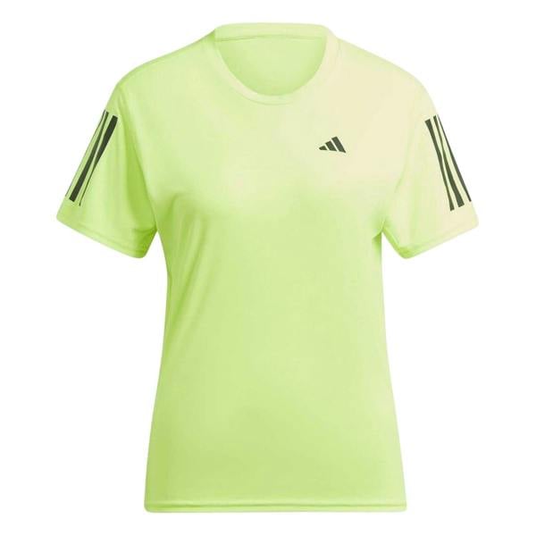 Adidas Womens/Ladies Own The Run Jersey Crew Neck T-Shirt - Lemon - 