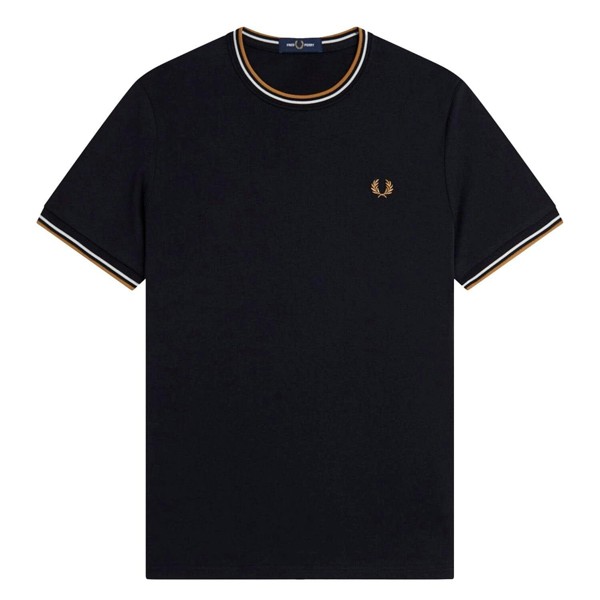 Fred Perry Twin Tipped T-Shirt - Black