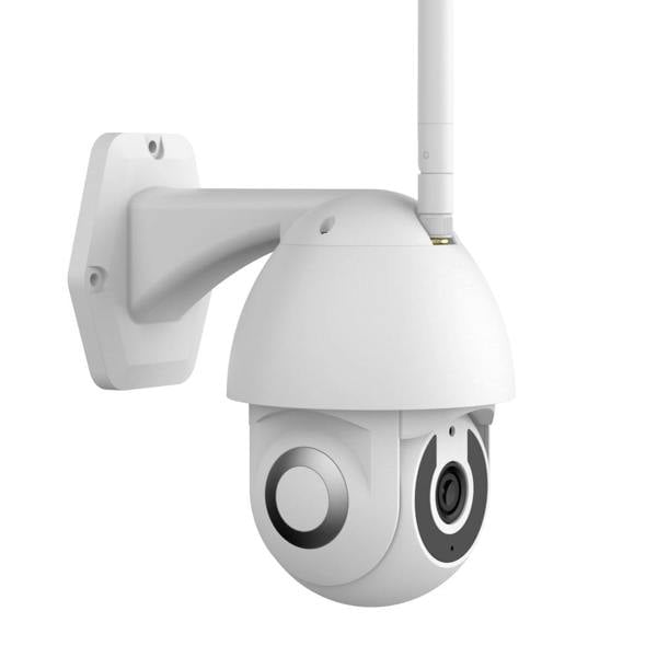 ENER-J Smart WiFi Outdoor Dome IP Camera, 2K 3MP Pan-Tilt, Night Vision, Motion Detection, Two-Way Audio, Alexa & Google Home Compatible