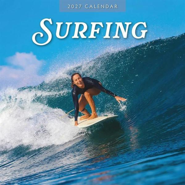 Surfing Calendar 2027, Wall Calendars, Month To View, Sports, Gift