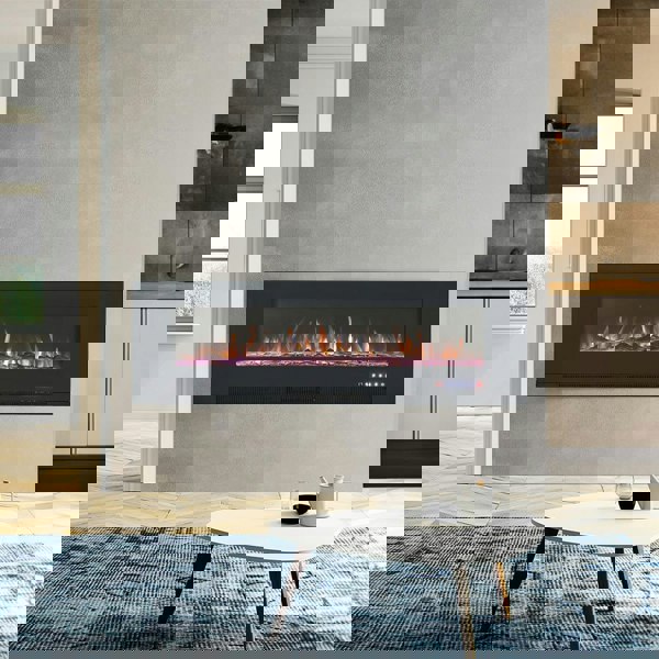 50/60 inch Wall Mounted Electric Fireplace With Overheat Protection Wall Mounted Fireplaces Living and Home