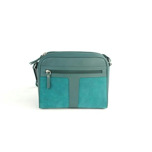 Eastern Counties Leather Womens Margot Suede Handbag - Aqua Blue