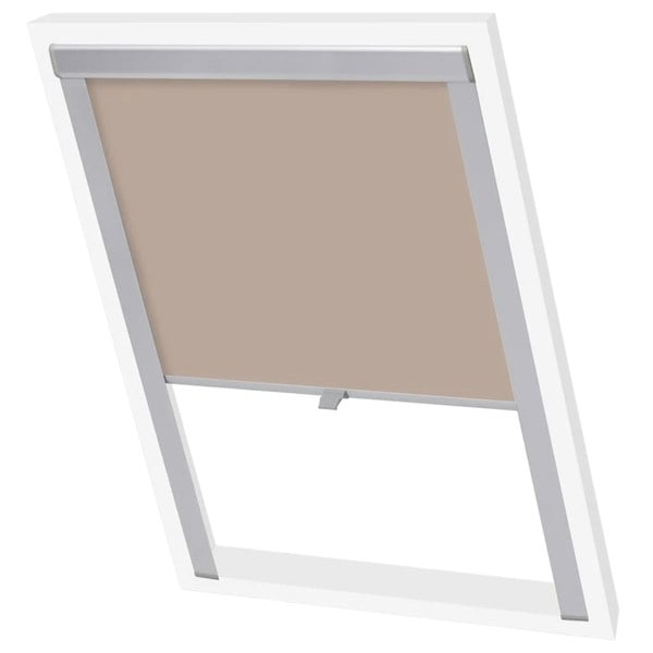 Berkfield Blackout Roller Blind Beige SK08