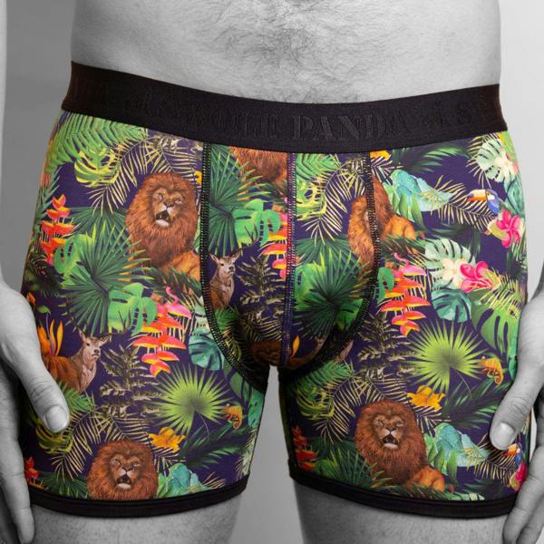 SWOLE PANDA Jungle Bamboo Boxer Brief, Multicolour