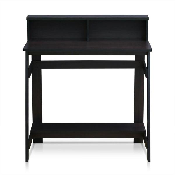 WALPLUS Premium Desk | Simplistic A Frame Computer Desk, Dark Walnut for Smart Space Utilization | 14054DWN