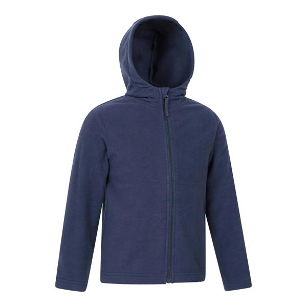 Mountain Warehouse Childrens/Kids Camber Full Zip Hoodie - Dark Blue - 