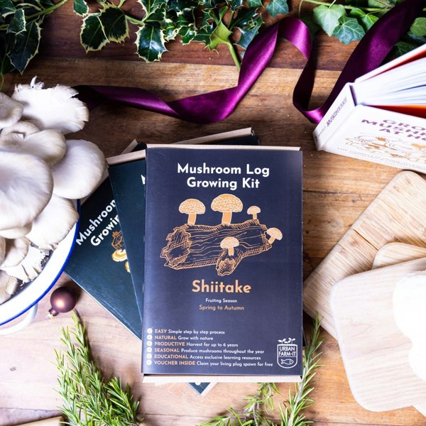 Urban Farm-It Shiitake Mushroom Log Growing Kit