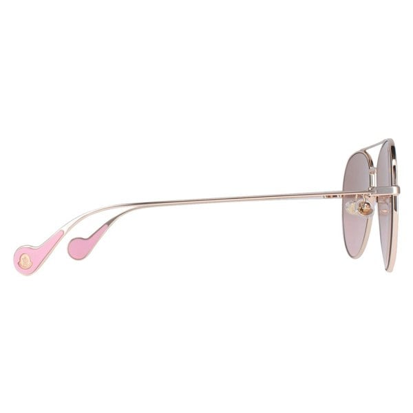 Moncler Sunglasses ML0110-K 28U Shiny Rose Gold Brown Pink Gradient