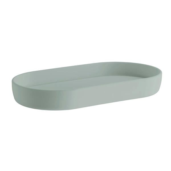 Green soap dish