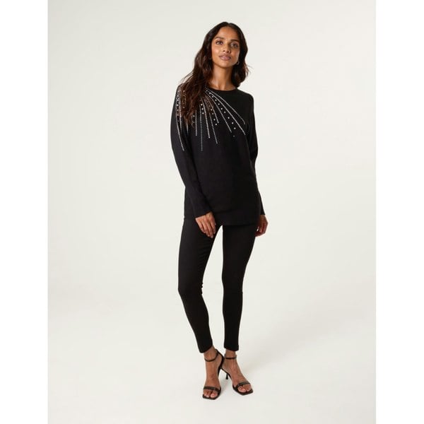 Blue Vanilla Jumper With Shoulder Embellishment