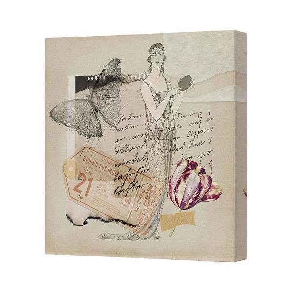 Benjamin Tate Design Contemporary Fashion Canvas Art Print On Deep Wooden Frame