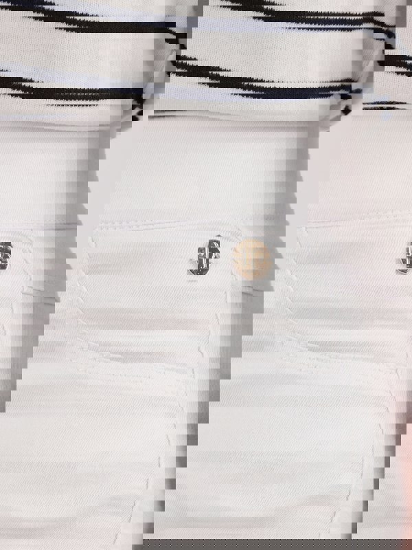 PennyPlain Pull On Jeans - White