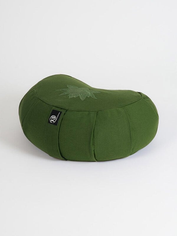 Yoga Studio Crescent Lotus Organic Zafu Buckwheat Cushion
