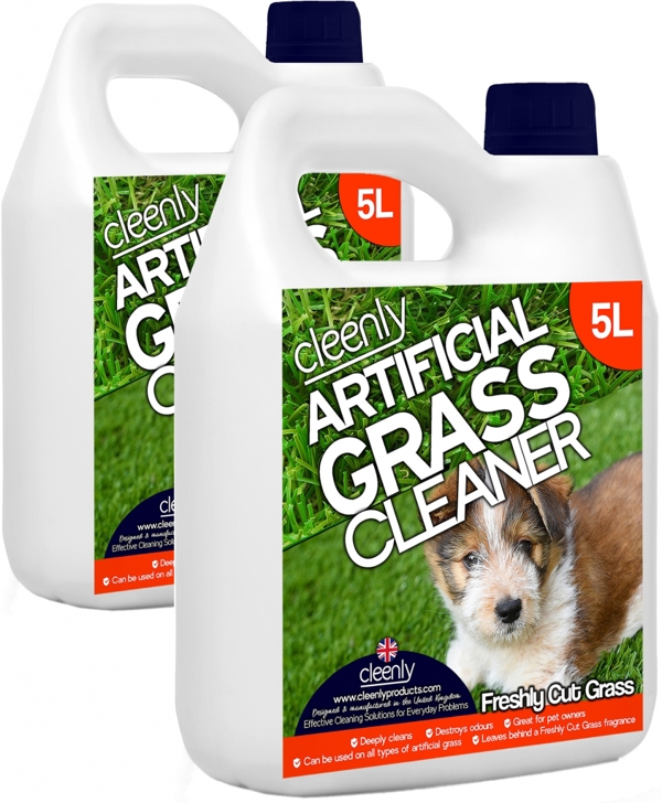 Cleenly Artificial Grass Cleaner for Dogs - Freshly Cut Grass Fragrance - 10 Litres - Eliminates Urine/Dog Wee Odours