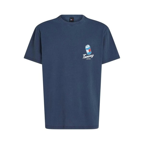 Tommy Hilfiger Mens Graphic Back Print T-Shirt - Blue