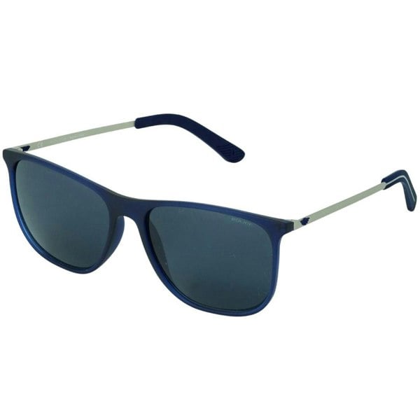Police Blue Front Silver Sunglasses