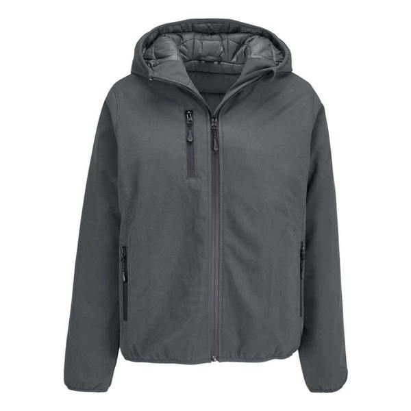 SOLS Womens/Ladies Falcon Padded Soft Shell Jacket - Charcoal