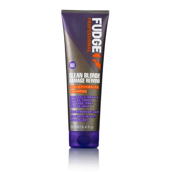 Fudge Clean Blonde Damage Rewind Purple Violet Toning & Repair Shampoo 250ml