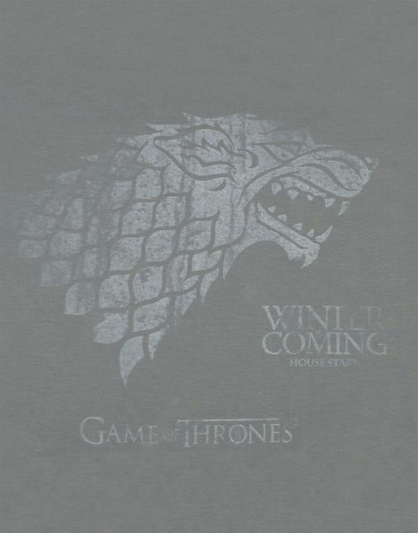 Game of Thrones Mens Grey Short Sleeved T-Shirt