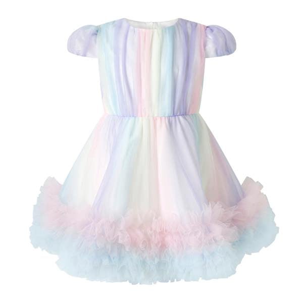 Rachel Riley Rainbow Tulle Party Dress