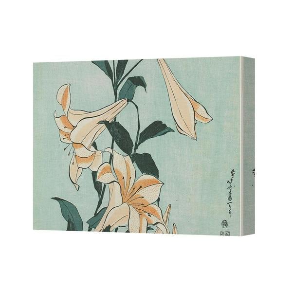 Benjamin Tate Design Canvas Print Wall Art Lily Flowers Vintage Botanical Illustration