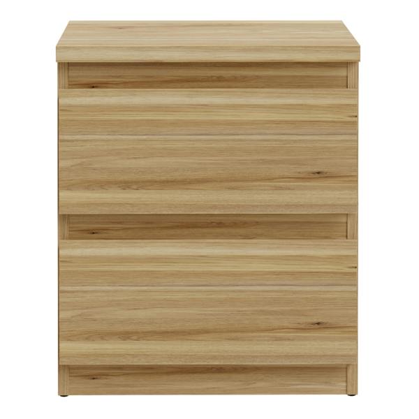 Furniture To Go Edmore 3 Drawer Bedside Table in Mauvella Oak