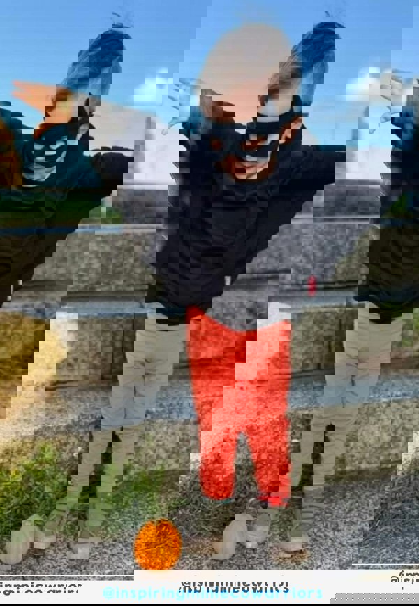 Organic Batwing T-Shirt & Mask Costume Set - Toby Tiger