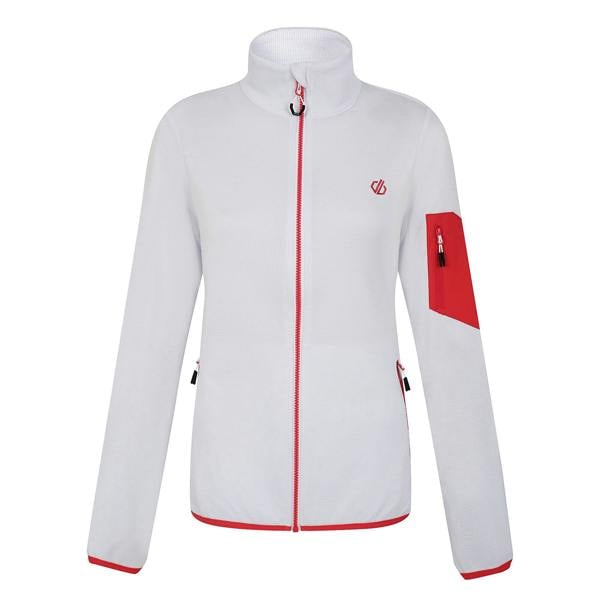 Dare 2B Womens/Ladies Mountain Series Full Zip Fleece Jacket - White - 
