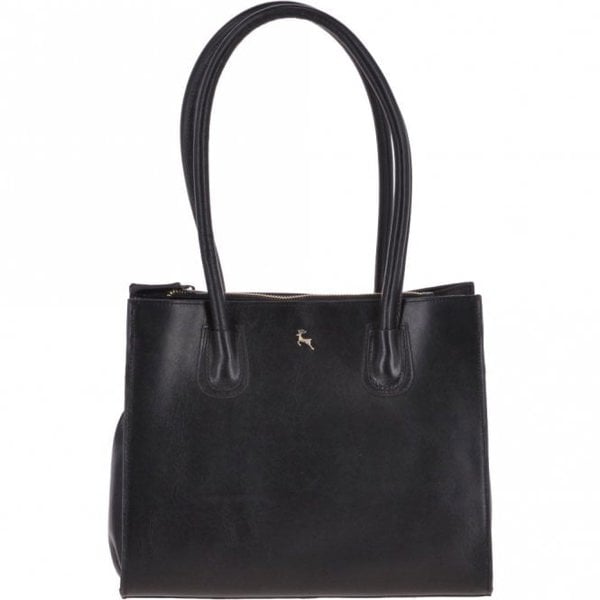 Ashwood Vegetable Tanned Leather Two Section With Mid Purse Bag