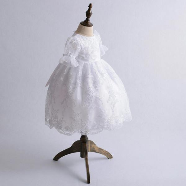 Cinda Lace Christening Gown Baptism Gown and Bonnet
