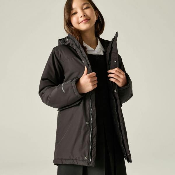 Regatta Childrens/Kids Farbank II Waterproof Insulated Jacket - Black - 