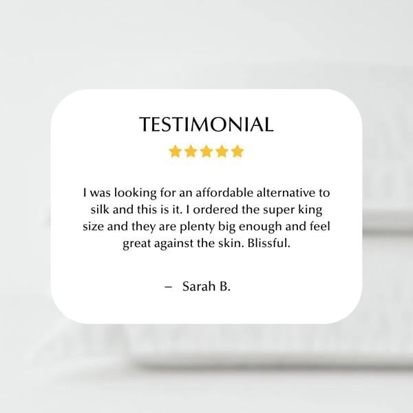 Ethical Bedding Light & Airy Pillowcase Pair in White (Bamboo)