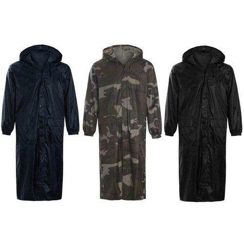 Long Plain Waterproof Rain Coat