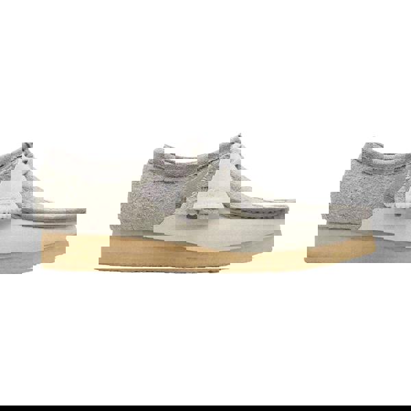 Clarks Originals Mens Wallabee Suede Boat Shoes - Grey