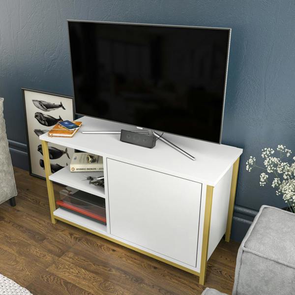 Decorotika Muskegon Modern Tv Stand TV Cabinet for TV's up to 41"