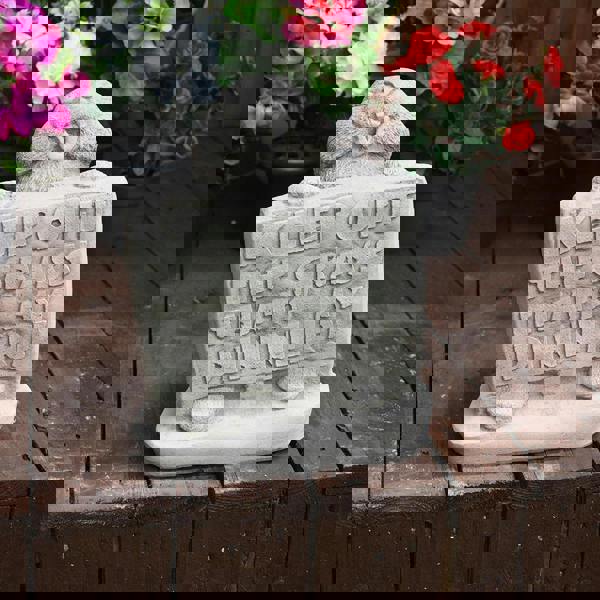 Keep off the Grass Bunny Garden Ornament