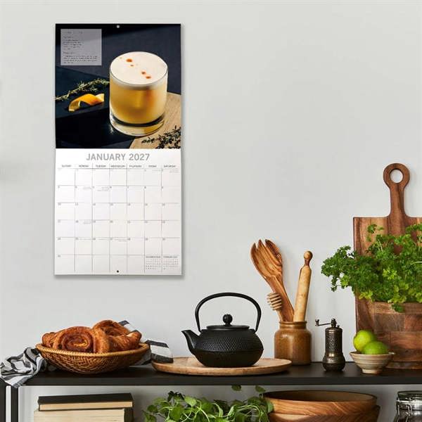 Cocktails Calendar 2027, Wall Calendars, Month To View, Lifestyle, Gift