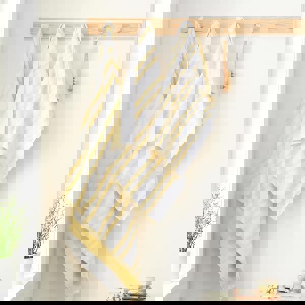 Bianca Reversible Stripe Cotton Jacquard Towel Yellow