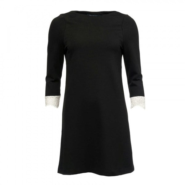 French Connection Lula Stretch L/S Slash Neck Womens Tunic