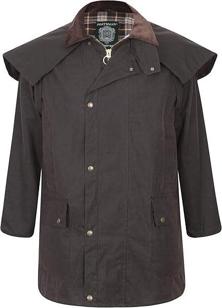 3/4 Length Stockman Wax Cape - Hi-Vis Trousers