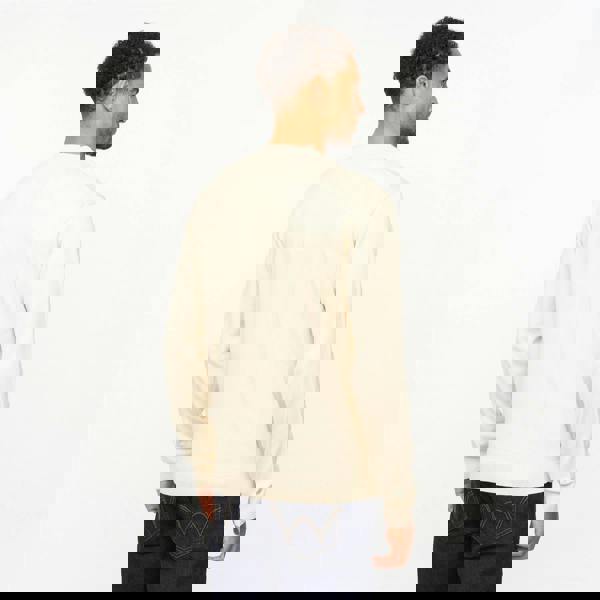 Gabicci V55GM19 Mens Liam Long Sleeve Knitted Crew Neck Sweater Gabicci Vintage - CREAM