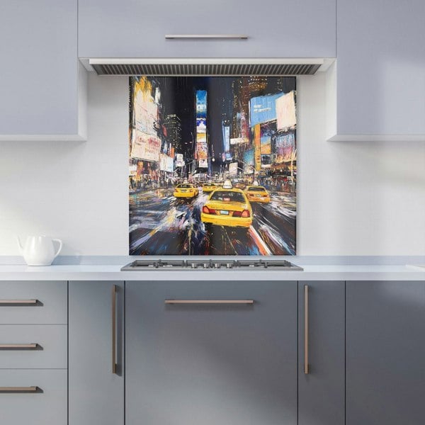 Warren Reed - Designer Times Square in Vivid Stroke Kitchen Splashback