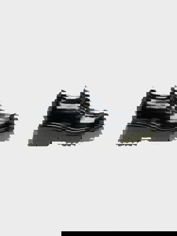 Off-White Leather Sponge Loafer Black