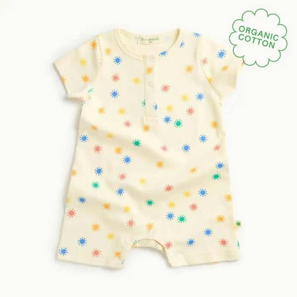 The Bonnie Mob Dinky - Rainbow Sunshine Short Sleeve Playsuit